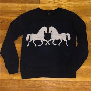 J.Crew equestrian terry pullover